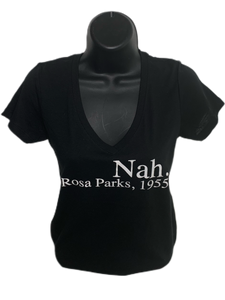Nah - Fitted V- Neck Tee