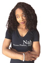 Load image into Gallery viewer, Nah - Fitted V- Neck Tee